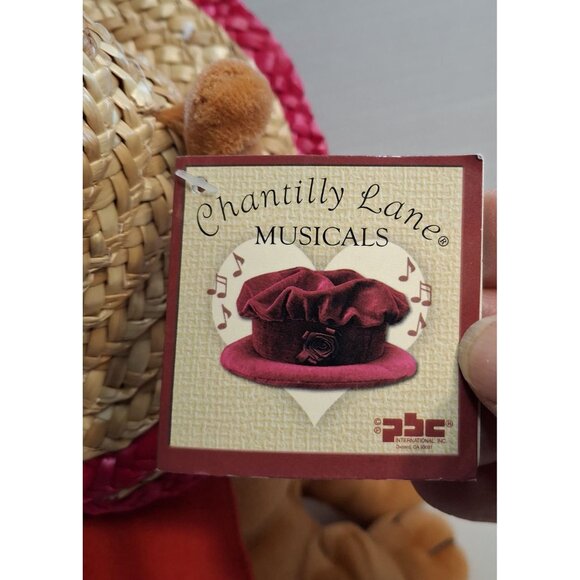 Pancho Chihuahua Plush Chantilly Lane Felice Navidad In Box New Vintage Musical - Picture 6 of 7